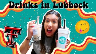 Best Drink Places in Lubbock! (family friendly) | Texas Tech Vlog Squad