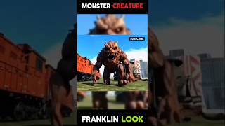 OMG! Franklin Ek Monster Creature Ban Gaya | GTA 5 MOD😱🔥💀 #gta #shortsfeed #shorts #gaming #funny