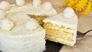 Raffaello cake that melts in your mouth! Simple and very tasty! 😋