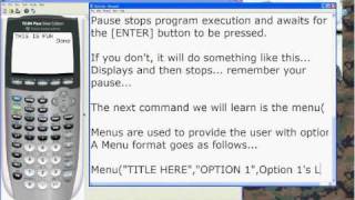 TI-BASIC Tutorial - Part I
