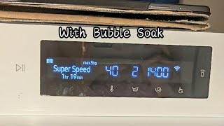 Samsung Bespoke AI WW11BB704DGW - Super Speed 40° with Bubble Soak - Full Cycle