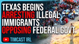 Texas Begins ARRESTING Illegal Immigrants, Directly Opposing Federal Govt, CIVIL WAR FEARS GROW