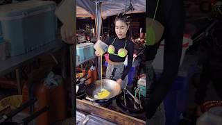 She Cooking Delicious Pad Thai -Thai Street Food