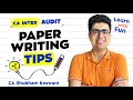 CONFIDENCE YOU NEED | CA Inter Audit Paper Writing Tips | CA Shubham Keswani (AIR 8)