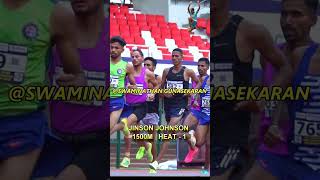 1500m Jinson Jhonson heat  National Inter state athletics meet 2023#shorts