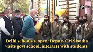 Delhi schools reopen: Deputy CM Sisodia visits govt school, interacts with students