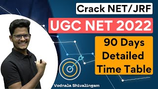 How to Crack UGC NET JRF Exam 2022 in 90 Days | Time Table by Vodnala Shivalingam | Achievers Adda