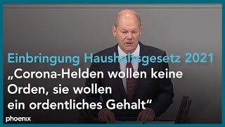 Bundestag: Einbringung des Haushaltsgesetzes 2021 am 29.09.20