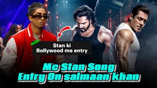 Mc stan new song in Salmaan khan movie Entry 😱 Mc stan X salmaan khan | Mc stan song in Baby John