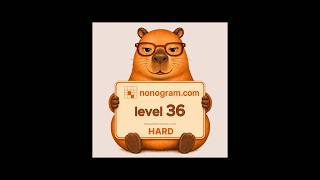 Nonogram.com Level 36 — Hard #mobilegaming #puzzle #nonogram