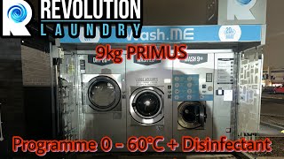 Revolution Laundry (Primus 9kg) - Programme 0 - 60ºC + Disinfectant