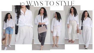 10 WAYS TO STYLE A WHITE BUTTON UP SHIRT FOR 2022