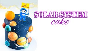 How to Make a Galaxy Cake - Chocolate Planets - Space - Solar System