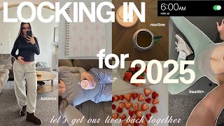 LOCKING IN for 2025 ౨ৎ new year prep + discipline + productive routine + workouts + balance