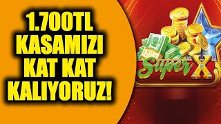 SLOT OYUNLARI SUPER X OYUNUNDA 1700 TL KASAMIZI KAT KAT KATLIYORUZ #slot #slotoyunları #casino