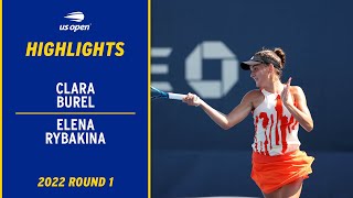Elena Rybakina vs. Clara Burel Highlights | 2022 US Open Round 1