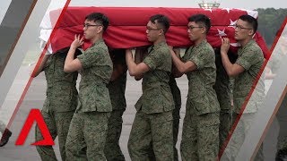 Aloysius Pang's body arrives in Singapore, honoured with homecoming ramp ceremony