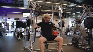 Hammer Strength Iso Lateral Bench Press at Anytime Fitness, Virginia QLD