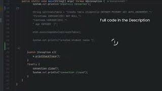 SQLException: No Suitable Driver Found JDBC | Using Java, Connecting to mariaDB, Creating Table