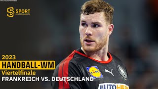 Re-Live: DHB-Jungs kämpfen um den Einzug ins Halbfinale - Frankreich vs. Deutschland | SDTV Handball