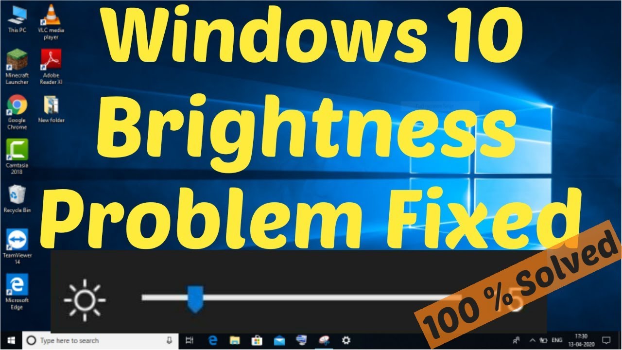 Windows 10 Brightness Problem Fix | How To Fix Can't Adjust Monitor ...