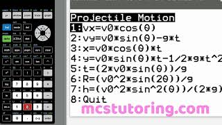 PHYSMEC1 TI84 Plus CE Physics Program Deep Dive #ti84 #ti84program #physics
