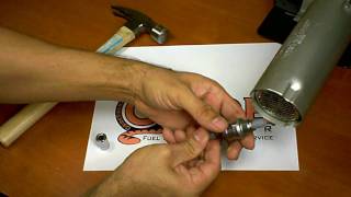 Fuel injector pintle cap installation, Denso