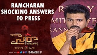 Ramcharan Shocking Answers to Press @Sye Raa Narasimha Reddy Teaser Launch