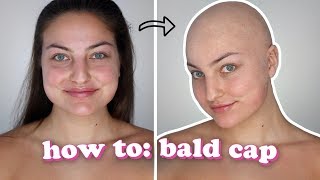 How To Apply + Paint A Bald Cap (SFX Makeup Tutorial)
