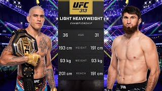 Alex Pereira vs Magomed Ankalaev Full Fight - UFC Fight Night