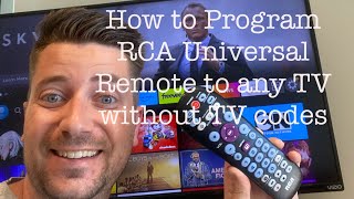 How to Program RCA Universal Remote to any TV without TV Codes 📺 in less than 3 minutes!