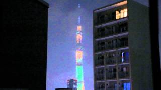 Sky Tree 1st Anniversary (12 colors) 東京スカイツリー一周年記念点灯「１２パターン」