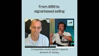 From ABM to signal based selling