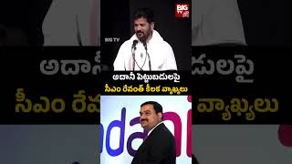 CM Revanth's comments on Adani's investments | అదానీ పెట్టుబడులపై సీఎం రేవంత్ కీలక వ్యాఖ్యలు |BIG TV