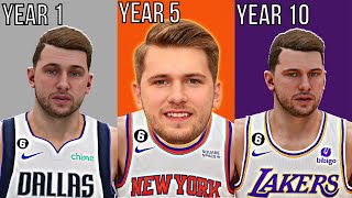 I Put Luka Doncic On 10 Different Teams In 10 Different Years | NBA 2K23 Next Gen