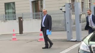 Michel Platini arrives for FIFA corruption hearings in Bern | AFP