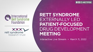 Rett Syndrome Externally Led Patient-Focused Drug Development Meeting