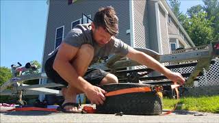 How to set a bead on a tire 2 ways ** EXPLOSION ** The right way and the UNSAFE WAY **