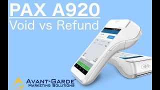 PAX A920 Refund vs Void