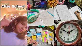 *After School* Study Vlog 💌| As a 9th grader | Mr DIY haul | 9th grader study vlog ✨|