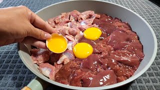 You've never eaten chicken gizzard and Liver like this! Easy and quick recipe!