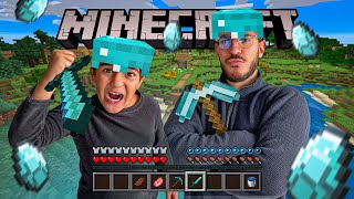 Nadim me fait jouer à MINECRAFT pour la première fois de ma vie ! J'ai rien compris..