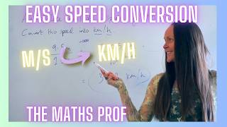 How to Convert m/s to km/h (Speed Conversion) | The Maths Prof