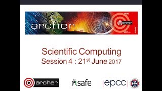 Scientific Computing 2017 : Session 4