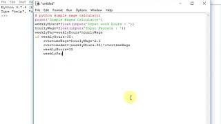 simple wage calculator in python