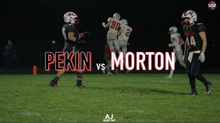 MORTON vs PEKIN Football!!! Morton the best team in the Area!?!? (Pink Out Game 2023)