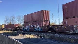 CSX going Fostoria curve, intermodal