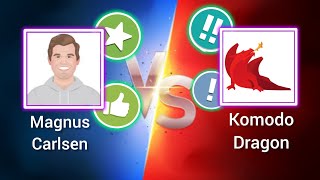 Magnus carlsen vs komodo dragon.#chess #chessgames #games #chesscrafted #chesscom #chessbaseindia.