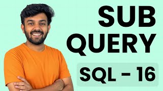 SUB QUERIES | SQL Mastery Ep - 16 | code io - Tamil