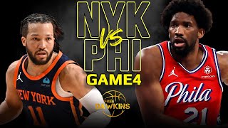 New York Knicks vs Philadelphia 76ers Game 4  Highlights | 2024 ECR1 | FreeDawki